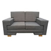 Sofa Moderno Rochester 2 Puestos Gris