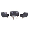 Juego de Sala Nova Gris + Mesa Centro + Cojines