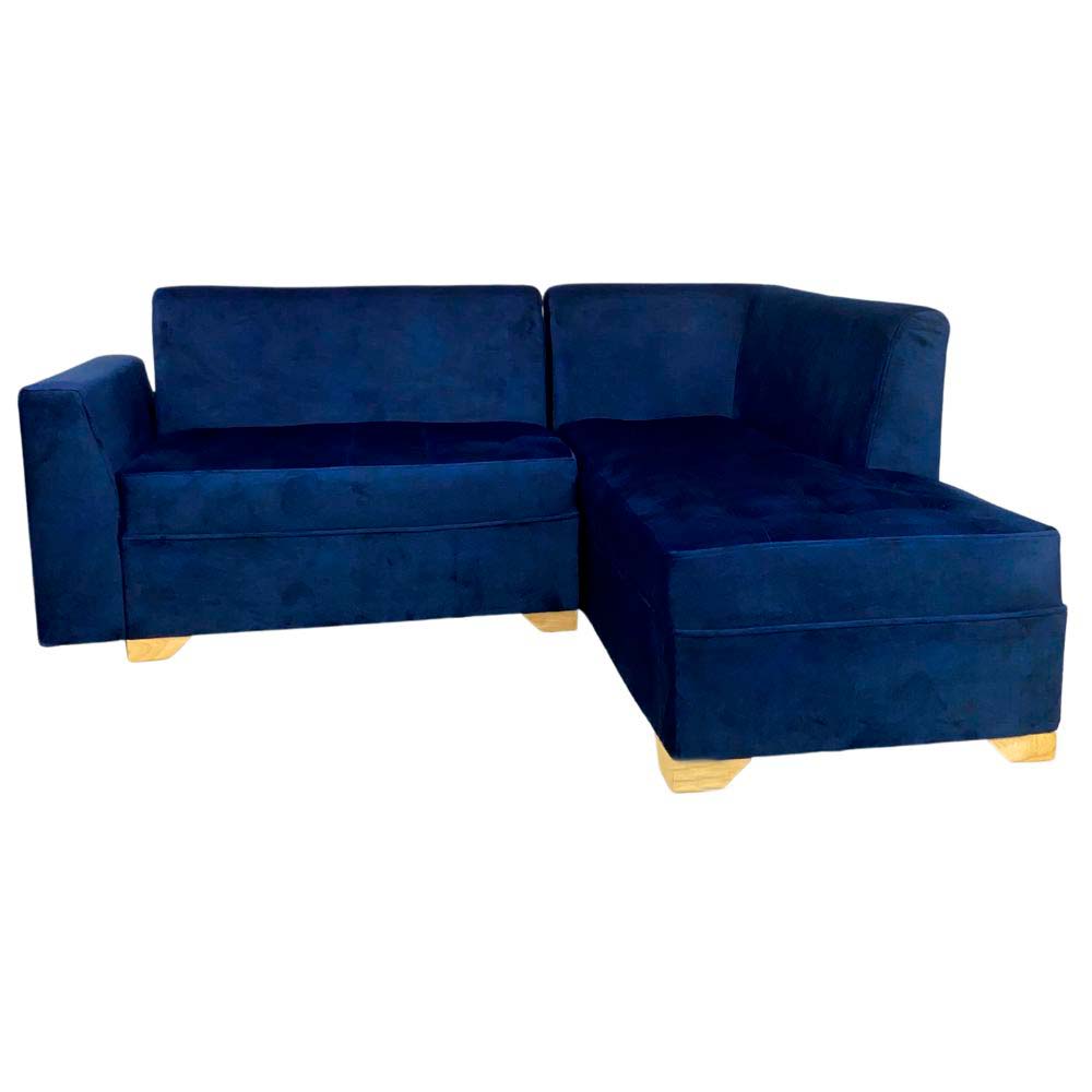 Sofa en L Osaki Tela Azul Muebles de Calidad Muebles Arte K