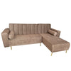 Sofa en L CamaLuxury Tela Taupe