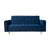 Sofa Cama Fusion Da Vinci Microfibra Azul - Arte K Muebles